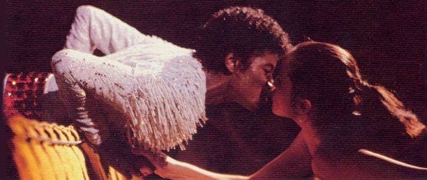 Michael Jackson kissing woman Destiny Tour 1979