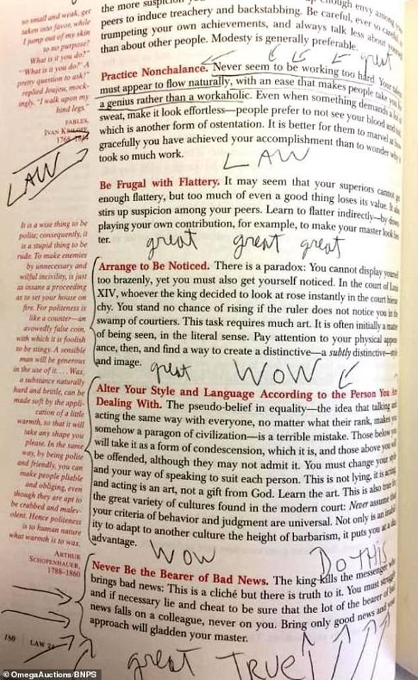 Michael Jackson The 48 Laws of Power annotations