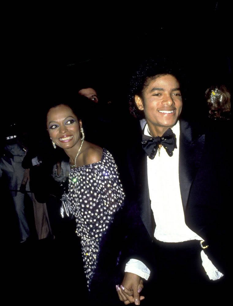Michael Jackson Diana Ross Oscars date 31.3.1981