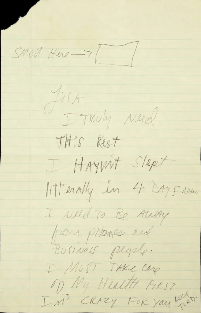 Michael Jackson letter to Lisa Marie Presley