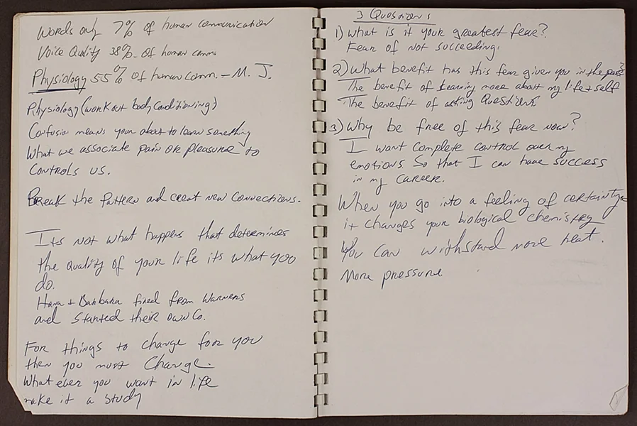 Michael Jackson self help journal 2